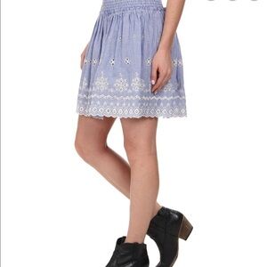 Ariat Blue Chambray Border Skirt